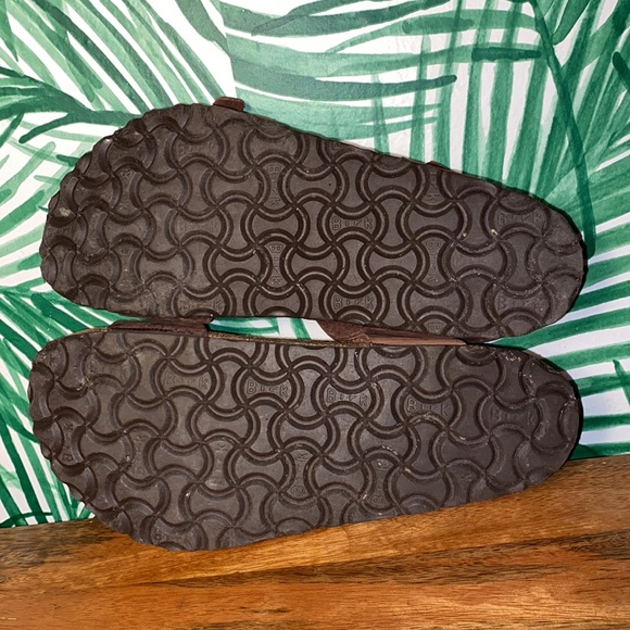 Birkenstock Odessa Buckled Brown Leather Sandals Women’s 6 - Picture 6 of 8